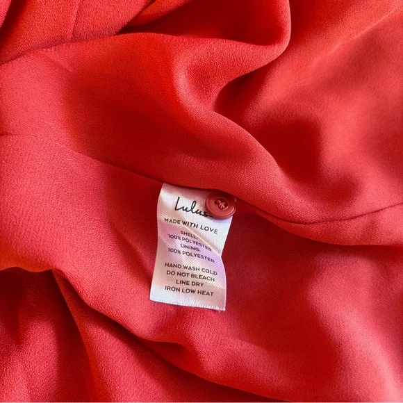 Lulus Castana Rust Red Print Button-Up Dress - Picture 7 of 10